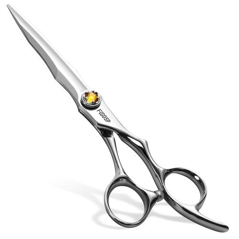 FOGOSP Professional Hair Scissors 6” Barber Scissors Japan VG10 Fine Cutting Blades Professional CNC Hair Shears Barber Scissor for Salon &Home Use Haircut Shear
