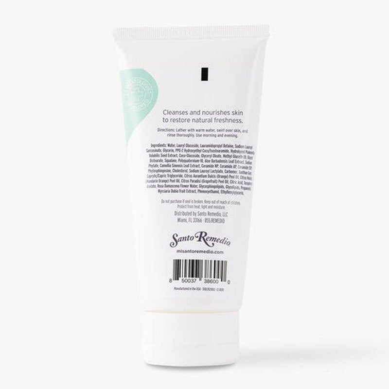 Santo Remedio, Piel Eterna, Purifying Cleanser, Removes Impurities and Provides Antioxidants, Contains Essential Ceramides, Green Tea, Aloe, Vitamin E, For All Skin Types, 6 Fl. Oz. / 180 ml