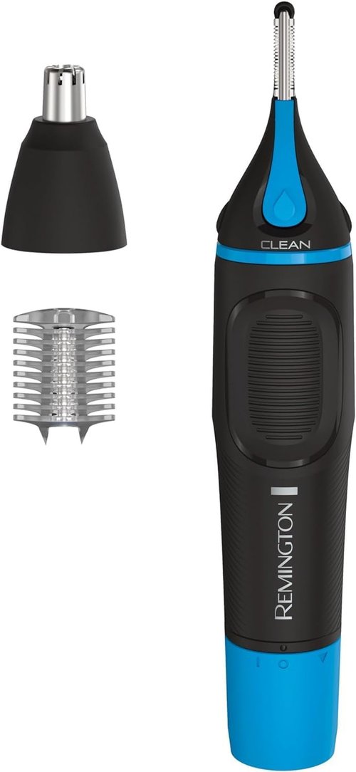 Remington Nose & Ear Trimmer - CleanBoost Technology for Precision Grooming | Blue