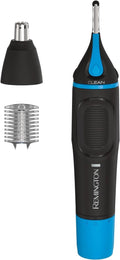 Remington Nose & Ear Trimmer - CleanBoost Technology for Precision Grooming | Blue