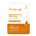 The Crème Shop Foot Repair Mask, Moisturizing Foot Mask with Almond Oil and Shea Butter, Korean Foot Mask for Dry, Cracked Feet, Foot Hydrating Mask and Cracked Heel Treatment