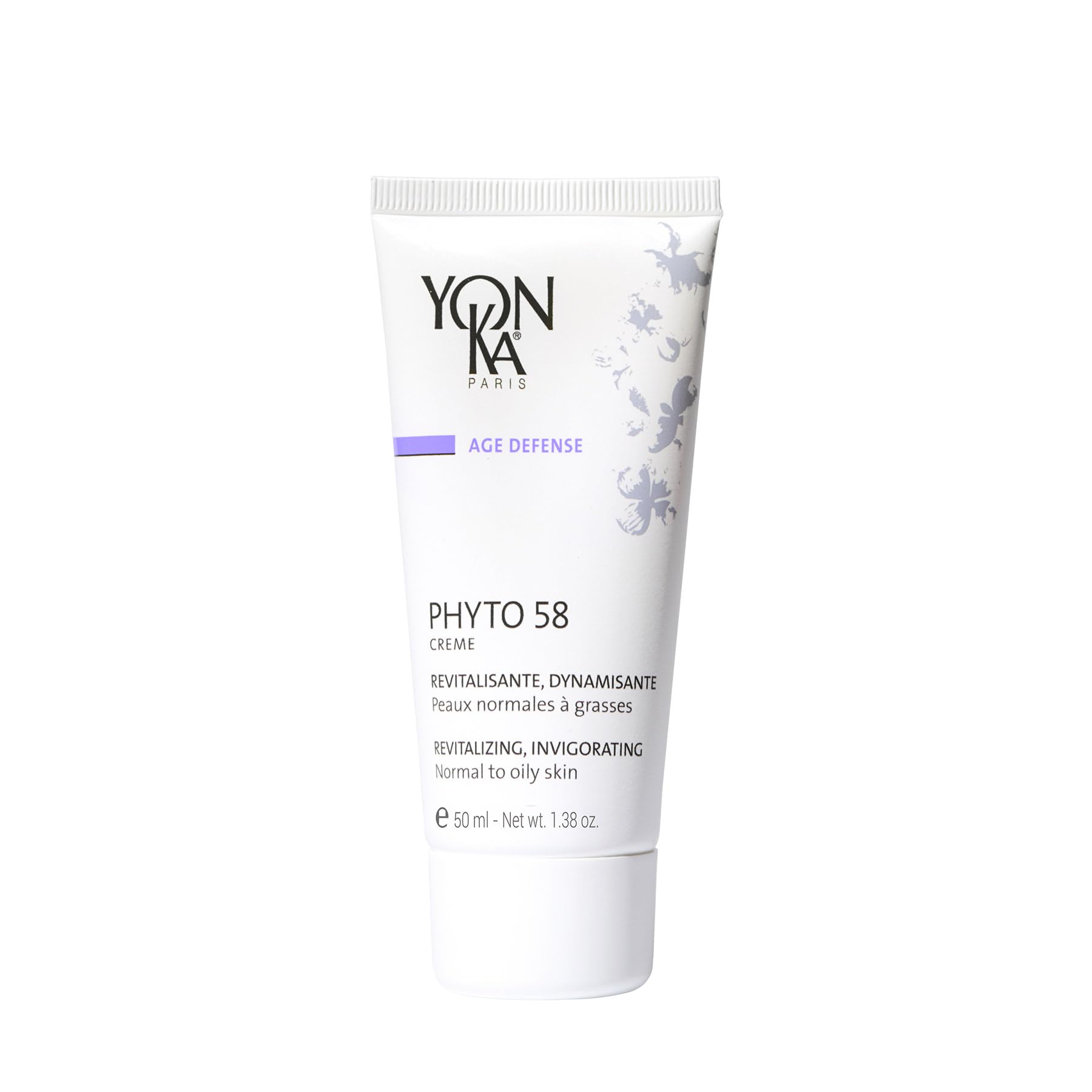 Yon-Ka Phyto 58 PNG Night Cream | Anti-Aging Vitamin E Face Moisturizer for Normal and Oily Skin | Anti-Wrinkle Night Treatment to Reduce Pores and Revitalize Skin | 1.73 oz