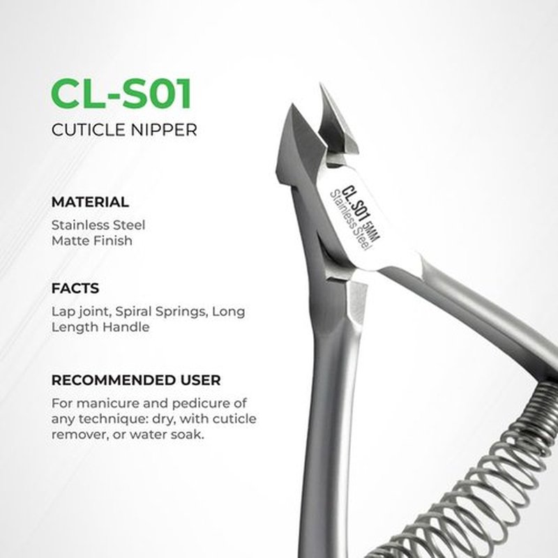 NGHIA Professional Cuticle Nipper CL-S01 | Stainless Steel| Salon Quality & Surgical Grade | Precision Cuticle Trimmer