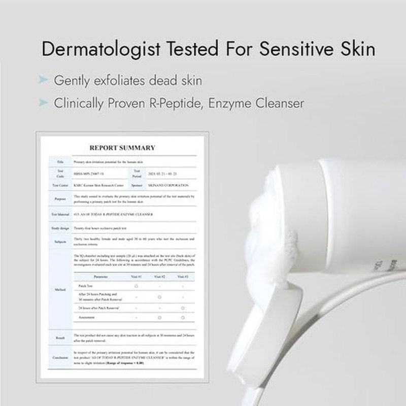 R Peptide Enzyme Cleanser - Gentle Hydrating Face Wash with Peptides & Enzymes | 3.3 fl oz for Sensitive Skin