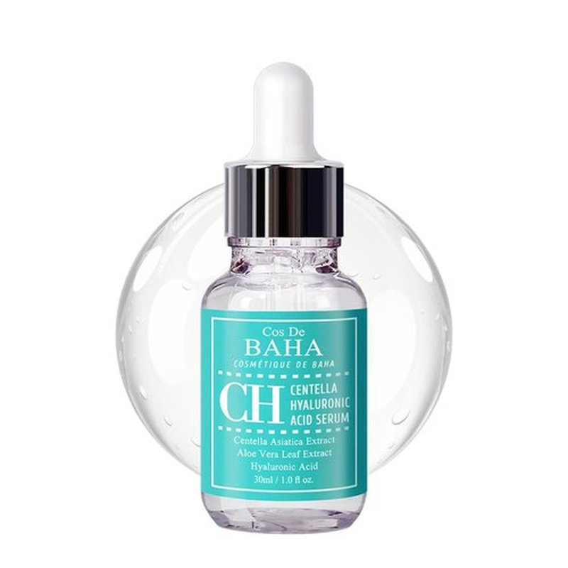 Cos De BAHA Centella Serum 1 Fl Oz – Lightweight Cica Serum with Centella Asiatica Extract, Madecassoside & Hyaluronic Acid for Sensitive-Feeling Skin (30 ml)