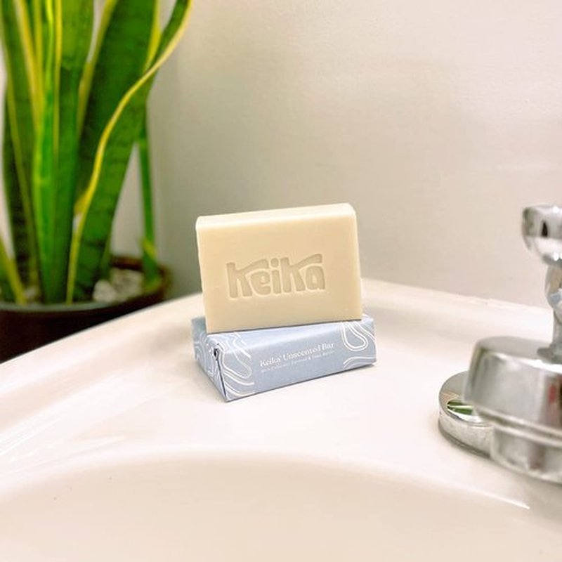 Keika Baby Soap Bar - Unscented Oat & Shea for Eczema Relief | 5 oz for All Ages & Sensitive Skin