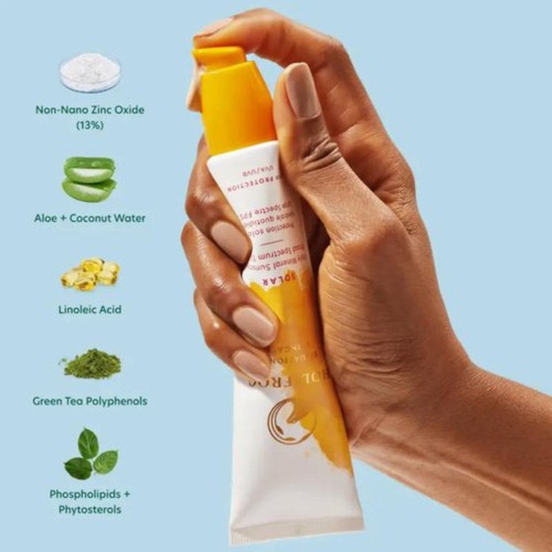 Holifrog Solar Daily Mineral Sunscreen - Broad Spectrum SPF 30, 60ml | Lightweight & Hydrating Formula