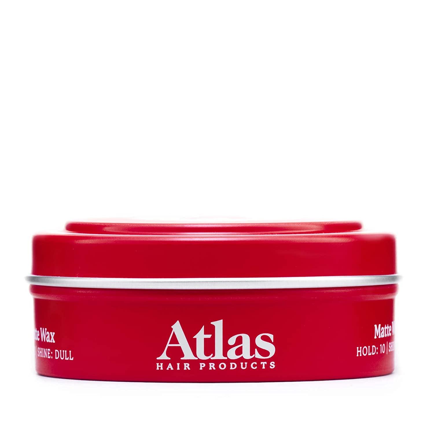 Atlas Pomade for Men, High Hold Anti-Frizz Wax, Matte Texture, Volumizing Hair Styling Wax, Hair Paste, For All Hair Types, Water Soluble, 2.4oz, Pack of 1