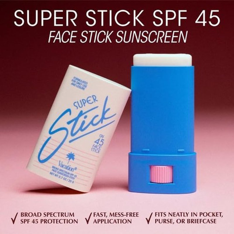 Skiennix Vacation Super Stick SPF 45 - Clear Sunscreen & Air Freshener Bundle | Travel Size, Vegan, 0.7 Oz