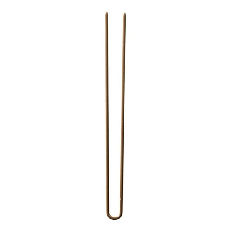 Amish Valley Products Straight Stainless Steel Heavy Duty Snagless Hairpins Handmade Hair Pin (Brown, 3 Inch)