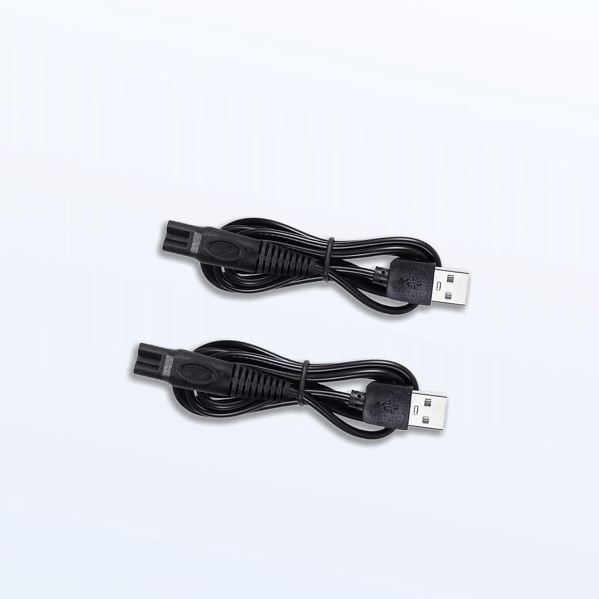 Qjin USB-A Charging Cable for Philips Norelco 2400, 3600 & MG5910 MG7910 MG7975 MG9510 MG9522 MG9575 - OneBlade QP1424 QP2724 QP2834 QP4530 QP6542 Trimmer & Shaver - 5V USB Charger Cord - 2 Pcs