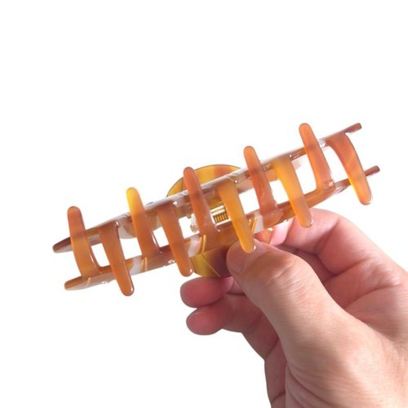 Novelty Brezel Bread Hair Clip,Cute Acetate Claw Clips,Bread Hair Clips for Women