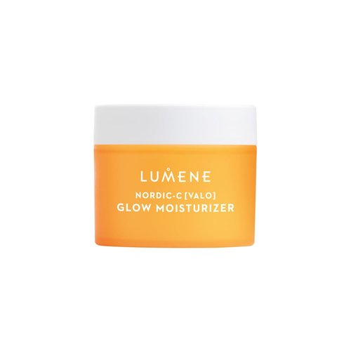 Lumene Nordic-C Valo Glow Moisturizer - Radiance Boosting Facial Cream for Dry Skin - Enriched with Hyaluronic Acid & Vitamin C - 100% Vegan Skin Care (1.7 oz)