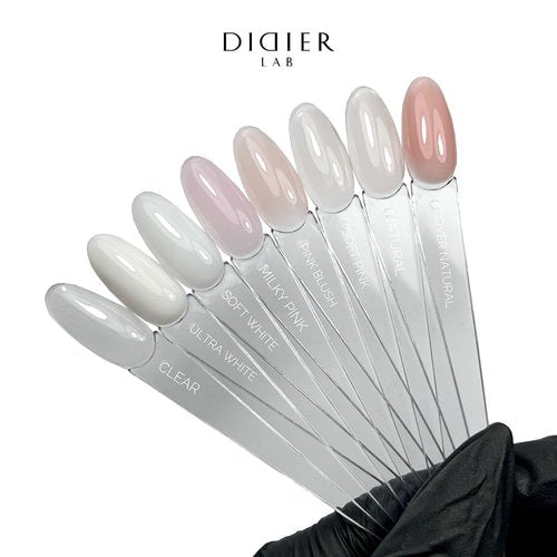 DIDIER LAB Fiber Builder Gel Natural – Self-Leveling HEMA-Free Builder Gel for Nails - Ultra-Strong LED UV Fiberglass Nail Builder Gel for Nail Repair Refills and Nail Extensions - 1.76 fl oz