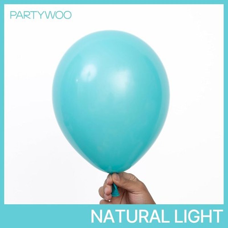 PartyWoo Teal Balloon Arch Kit - 152pcs in Various Sizes for Baby Showers, Graduations & Parties
