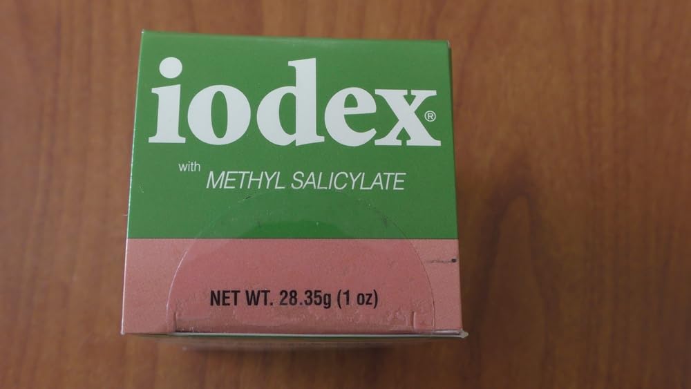 IODEX Baar Methyl Salicylate Topical Ointment with 4.7% Iodine, Traditional Topical Skin Care Ointment for External Use, Easy-Apply Formula, Made in USA, 1 oz
