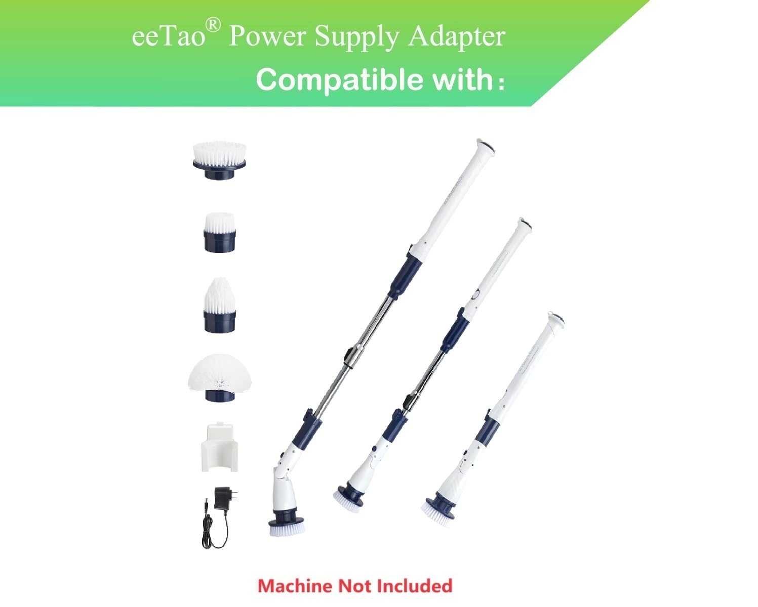Replacement Charger Compatible with Casabella 8501010 Spin Scrubber 7.4V 2000mAh Battery DC8.4V Power Supply Adapter Cord Cable