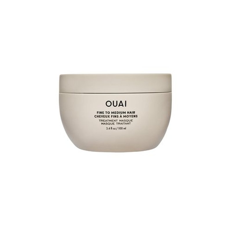 OUAI Fine to Medium Hair Treatment Masque - Mask for Hair Repair, Hydration and Shine - With Shea Butter, Keratin and Panthenol - Paraben, Phthalate and Sulfate Free (3.4 Oz)