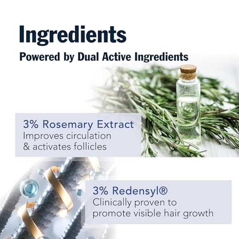 Puggaree Redensyl Hair–Growth–Serum Roll On – 3% Rosemary, 3% Redensyl, DHT-Blocking Scalp Serum for Thicker, Fuller Hair – For Women & Men (30 ml)