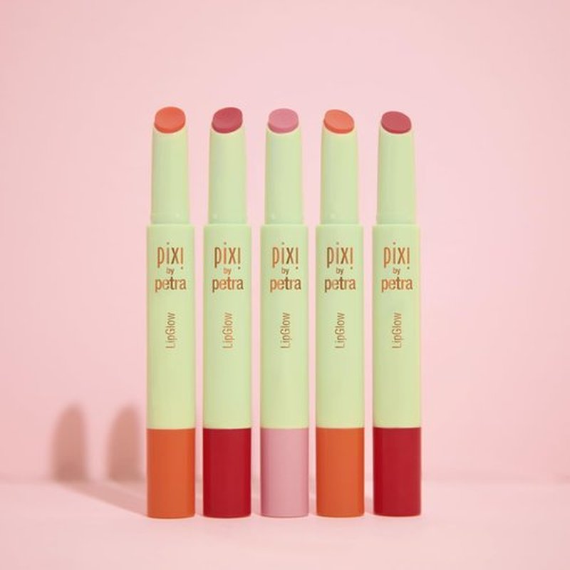 Pixi LipGlow - Sheer Buildable Colour Lip Balm with Glossy Finish | Hydrating Formula | Ruby | 0.05 oz/1.5g