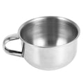 GBSCLOVER Stainless Steel Shaving Bowl, Lightweight Shaving Soap Bowl With Handle, Stylish Shave Bowl Suitable for Traditional and Modern Form of Shaving, 4.3 x 2.0in