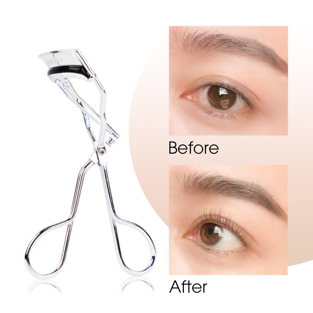 Hotosu Stainless Steel Eyelash Curlers, Lash Curler for Long-Lasting Lift