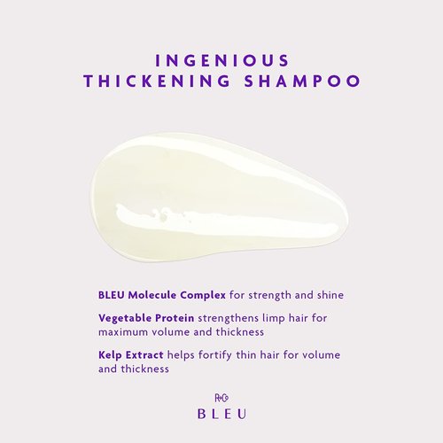 R+Co BLEU Ingenious Thickening Shampoo - Boost Volume & Shine for Fine Hair | 8.5 oz