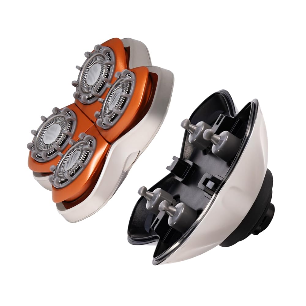 Skull shaver Rugged 4 Head Replacement Blade; Gives Stubble Look; Compatible with SS shavers