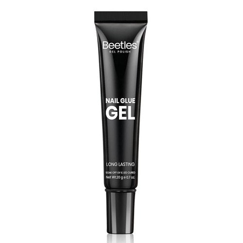 Beetles Nail Glue Gel Hands-Free, 20g Tipex Solid Nail Glue Gel for Acrylic Nails Extension, Press On Nails, 3D Nail Art, Soak off UV & LED, Beginner Friendly Long Lasting DIY Home Manicure