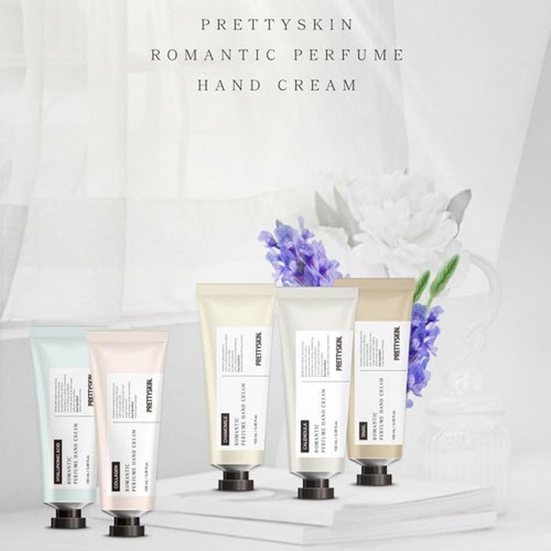 PRETTYSKIN Romantic Perfume Hand Cream for Dry Hands – Lightweight, Non-Sticky Formula, Quick-Absorbing Moisture, Soft Finish with Subtle Scent – 3.38 fl.oz (Chamomile)