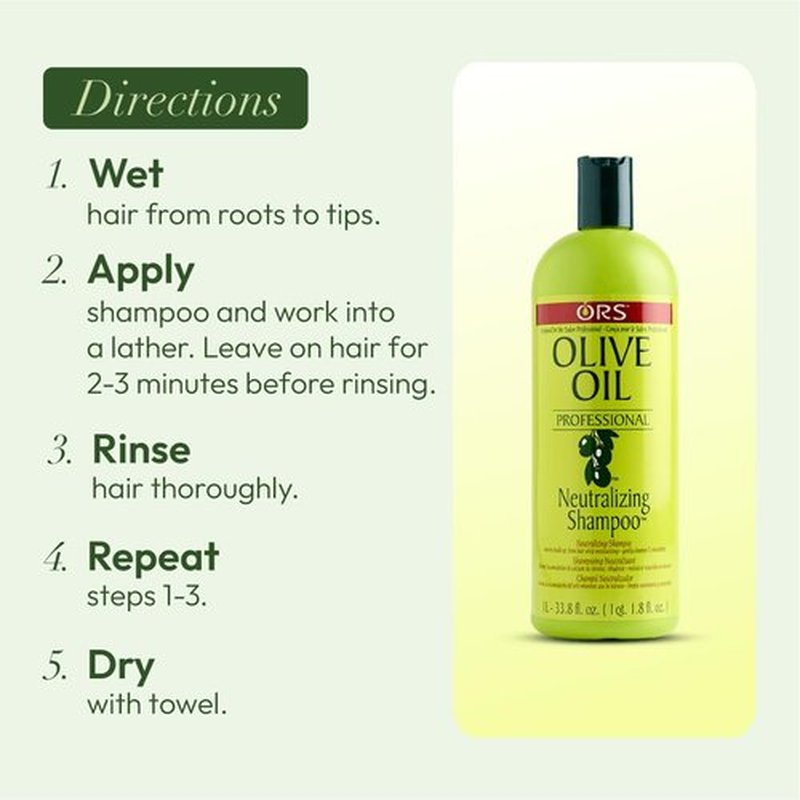 ORS Olive Oil Professional Neutralizing Shampoo 33.8 Ounces (Pack of 2)