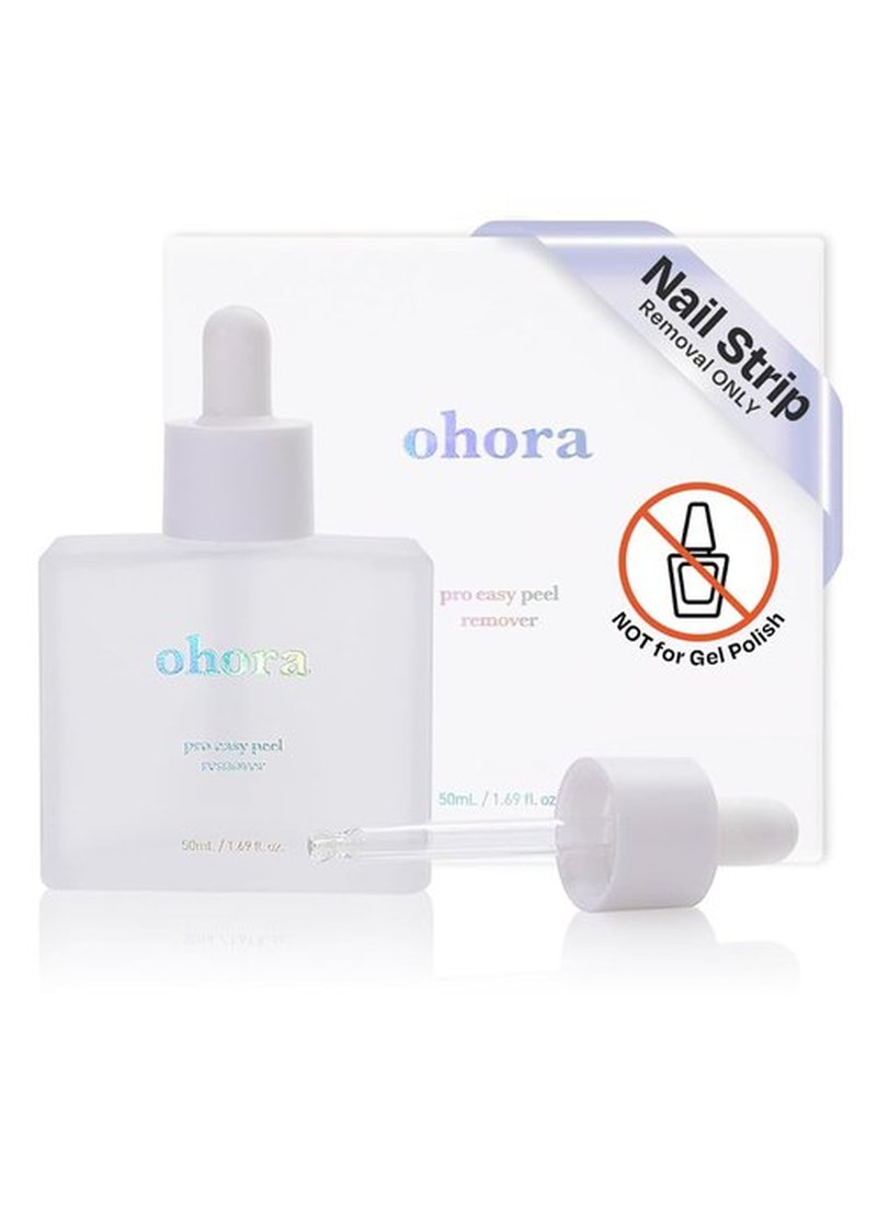 Ohora Care Easy Peel Remover - Nourishing Gel Nail Strip Remover with Hygienic Dropper | Vegan & Cruelty-Free