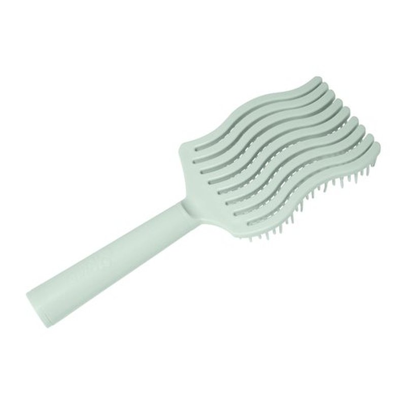 Mane Wets Get It On Hair Brush - Detangling Wet Brush for All Hair Types - Helps Evenly Distribute Styling & Treatment Products - Made with Bendable Bristles to Prevent Tugging or Pulling (1 Count)