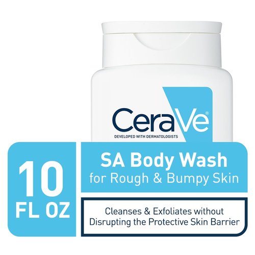 CeraVe Body Wash - Fragrance-Free Exfoliating Formula with Salicylic Acid | 10 Ounce for Smooth Skin