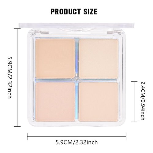 Kaely Eyeshadow Quad - Vanilla Nude Beige Matte & Shimmer Palette for Mature Skin | Pigmented & Waterproof