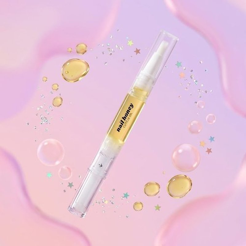 Twinkled T Nail Honey Cuticle Oil Pen - Organic Nail Growth Treatment for Dry Cuticles & Brittle Nails (2ml)