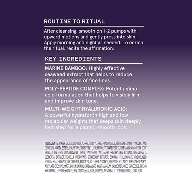 Keys Soulcare Truly Becoming Multi-Benefit Peptide Serum, Helps Firm, Plump & Visibly Improve Fine Lines & Wrinkles, Vegan, Cruelty-Free, 1 Fl Oz
