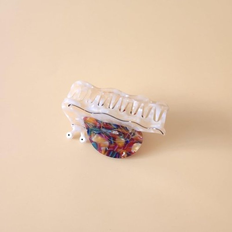 Snail Hair Clip,Acetate Claw Clips,Hair Clips for Women (Colorful)