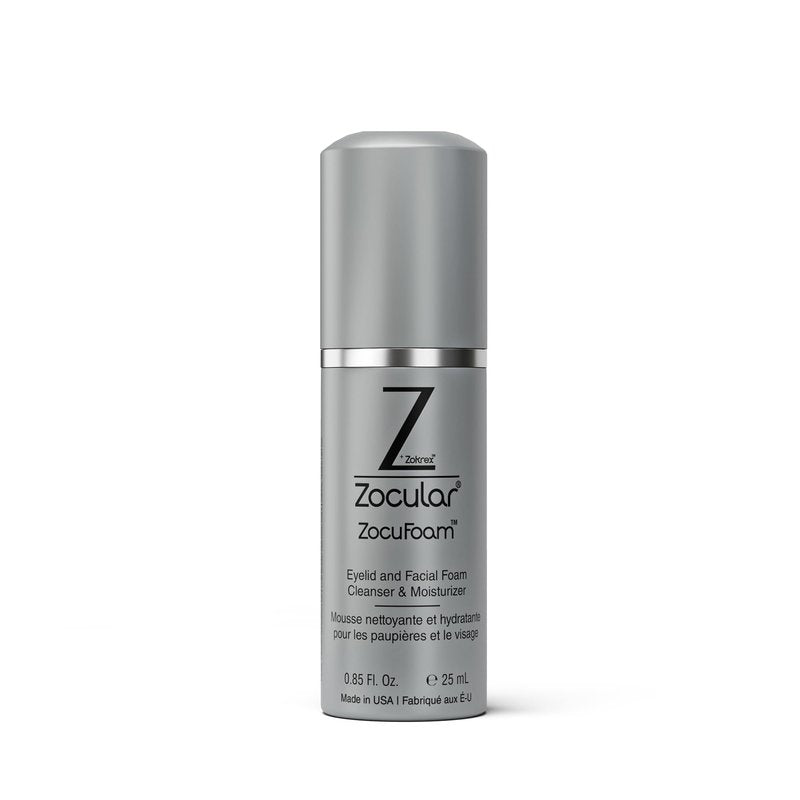 Zocular ZocuFoam Foaming Eyelid Cleanser – Gentle pH-Balanced Cleansing Foam – 25 mL