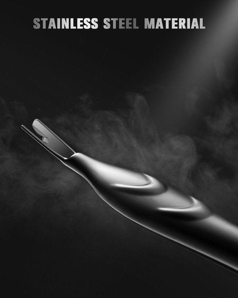 FERYES Cuticle Pusher & Trimmer - 2-in-1 Stainless Steel Nail Care Tool for Manicures & Pedicures | Silver