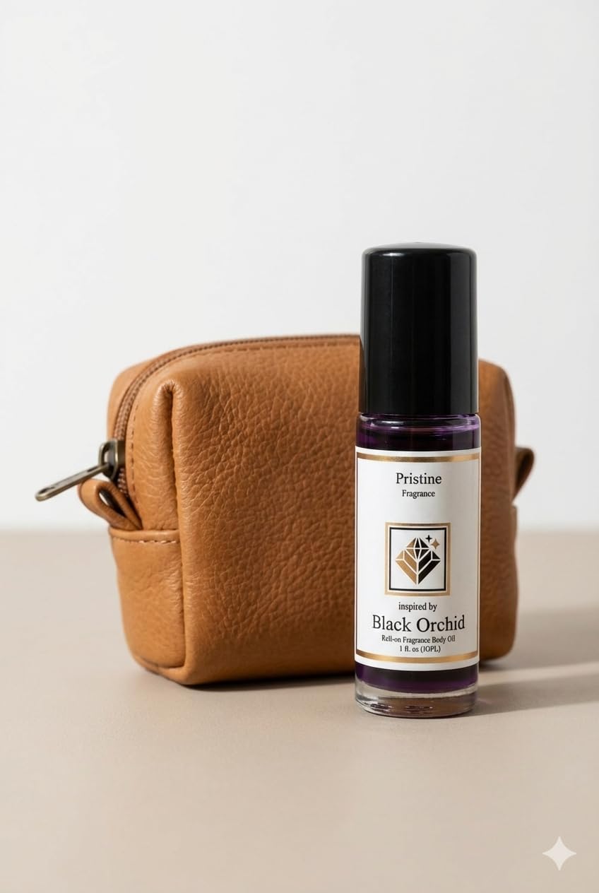 Black Rose Body Oil Roll on 1oz Long Lasting Perfume Oil, Alcohol Free Concentrated Fragrance, Unisex Scent