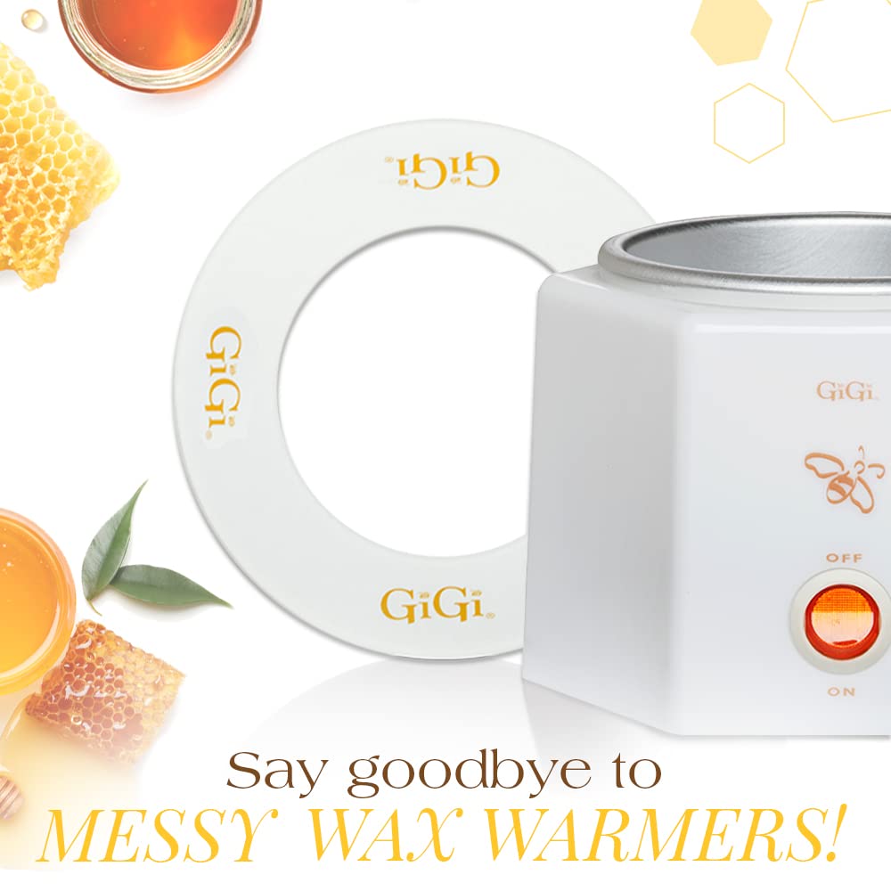 GiGi Collars for 8 oz Wax Warmers - Disposable Protective Paper Rings for Mess-Free Hair Removal, Beauty Accessory for Women & Men, 50 ct, 1 Pack