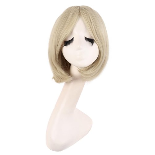 MapofBeauty 12 Inch/30 cm Fashion Unisex Short Straight Beauty Wig (Blonde)
