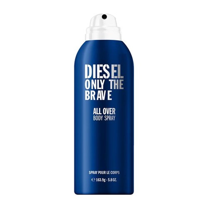 Diesel Only The Brave Body Spray for Men - Fougere Scent with Lemon, Rosemary & Ambery Wood | 6.8 Fl. Oz.