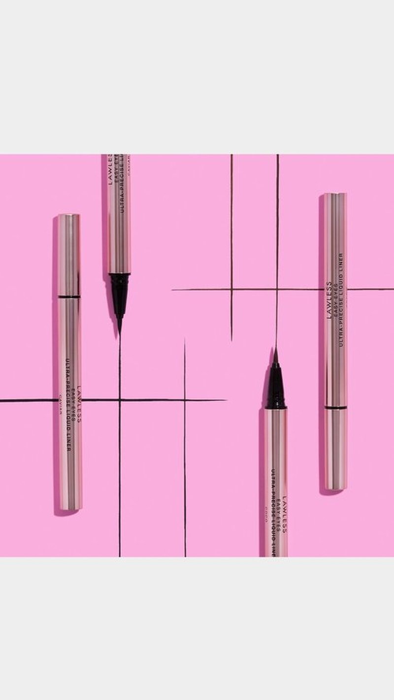 Lawless Women's Easy Eyes Ultra Precise Liquid Liner, Caviar, 0.011 Fl Oz