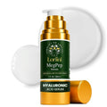 Loriini MegPep Hyaluronic Acid Serum Multi-Peptide Anti-Aging Serum with Ceramides, Gold for Hydration, Wrinkles, Fine Lines, Firming, Brightening Plumping Care for Sensitive Skin Paraben-Free 1 Fl oz