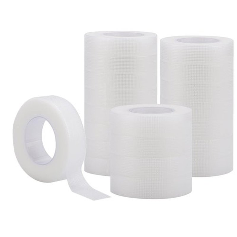BTYMS 20 Rolls PE Micropore Medical Tape for Individual Eyelash Extension, White, 0.5 inch x 10 Yards