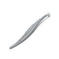 STALEKS CLASSIC 12 Type 3 Eyebrow Tweezers – Wide Beveled Stainless Steel with Ergonomic Notches for Thick Brows & Comfortable Home Use