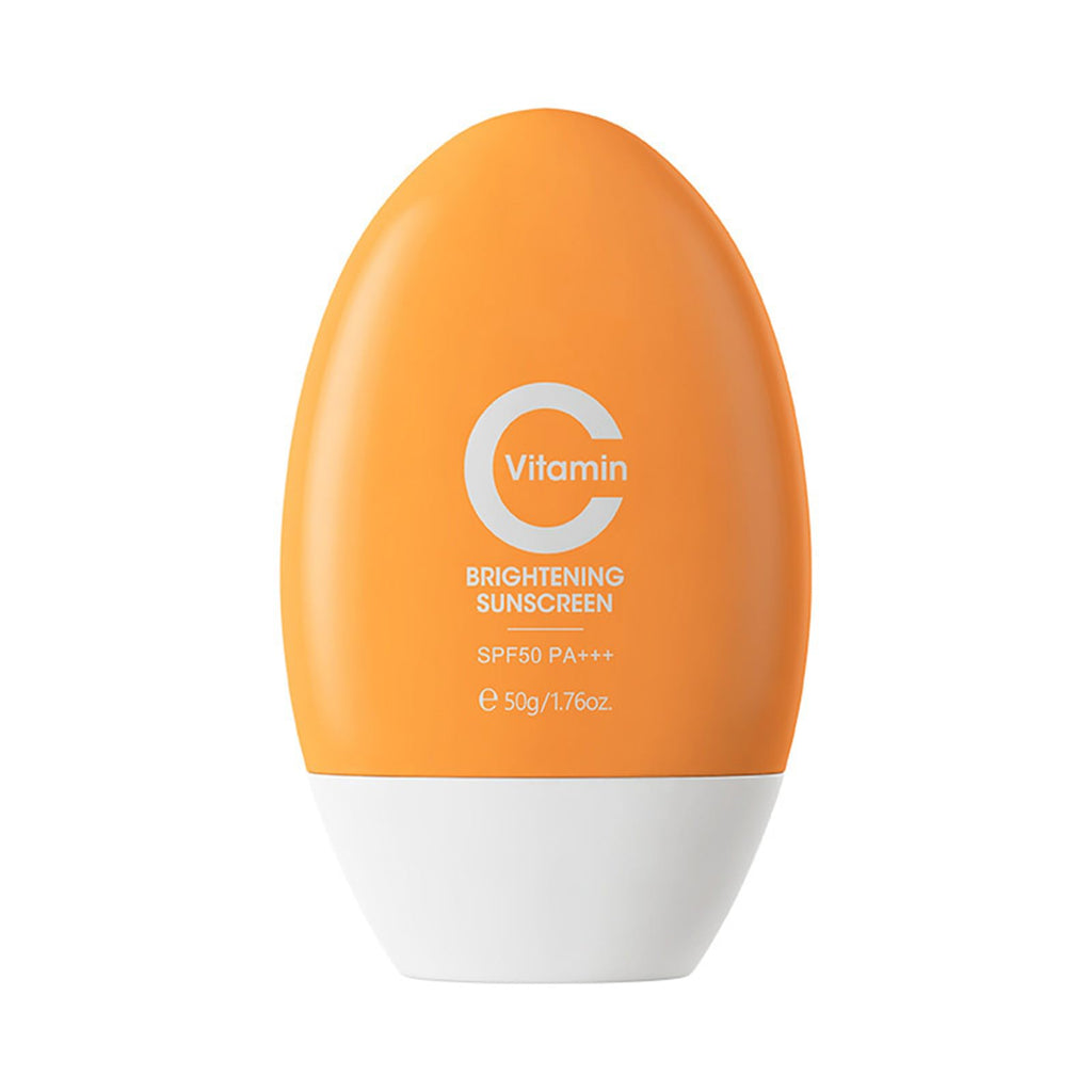 Vitamin C Sunscreen Cream SPF 50,Broad Spectrum Sun Protector Lotion For Face & Body,Lightweight and Non-Greasy Finish,Water Resistant,Long-Lasting Makeup,Travel Essentials