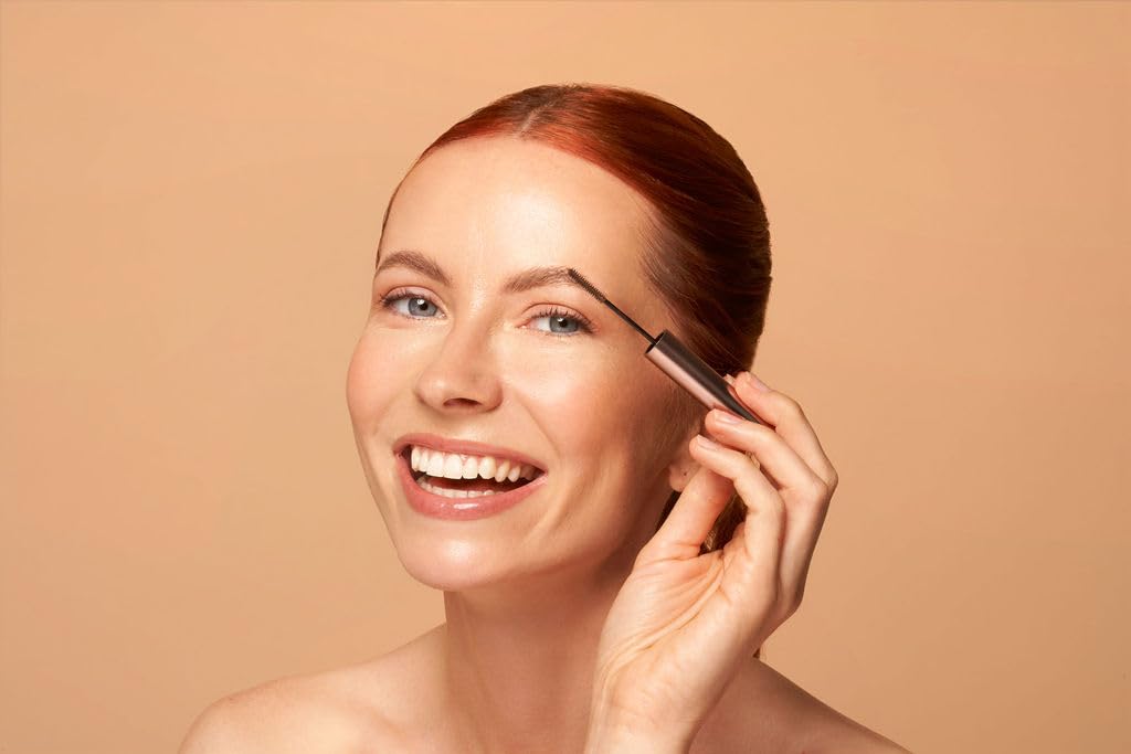 YENSA Brows On Brows Tinted Eyebrow Gel - Long-Wear Superfood Formula for Color & Thickness - Auburn (0.17 oz)